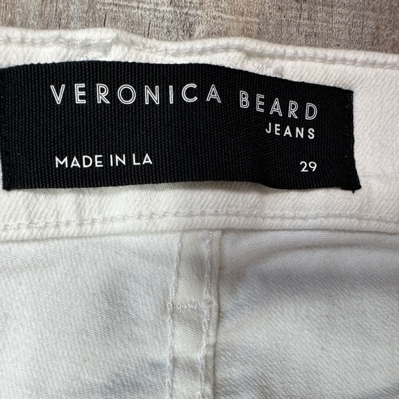NWT Veronica Beard Women's High Rise Carly Kick Flare Jeans White Size 29 Denim - Picture 14 of 15
